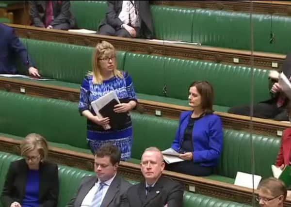 Maria Caulfield, Lewes MP, speaking in the House of Commons (photo submitted). SUS-160323-150140001