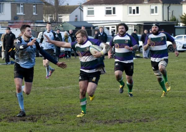 Mark Ubsdell was a key man for Bognor on the island / Picture by Tommy McMillan