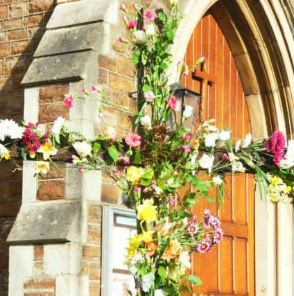 The cross was decorated by Slimming World members