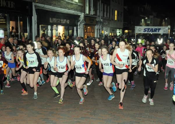 The start of the secondary girls' race / Picture by Kate Shemilt