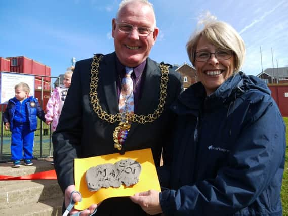 Mayor Bruce Dowling officially opened the park