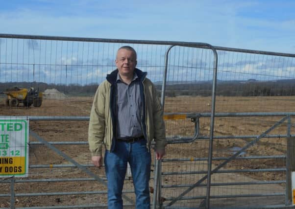 Derrick Chester at the bypass site.