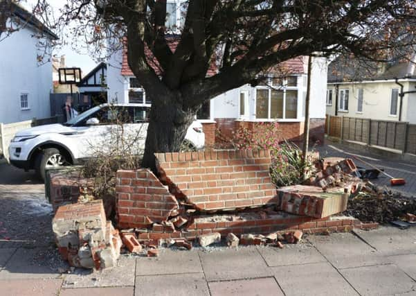 A Worthing man has been arrested on suspicion of burglary and drug driving after a collision in St Lawrence avenue. Photo by Eddie Mitchell.