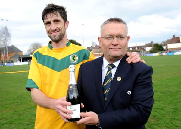 Southern Combination League, Premier Division: Horsham v Hailsham. Pic Steve Robards SR1610987 SUS-160418-100201001