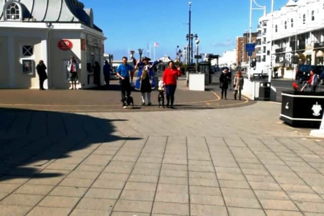 Worthing town crier Bob Smytherman joins charity representatives to launch Walk for Wadars