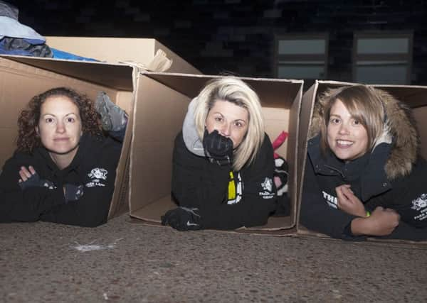 Happy campers at The Big Sleep last year. Photo by Frank Copper SUS-150928-071309001