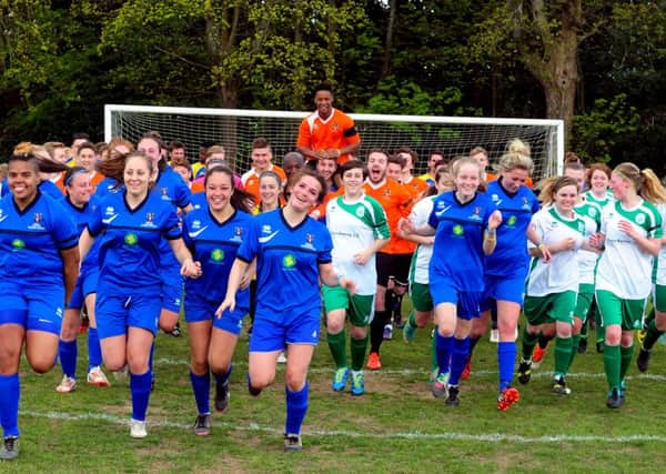 Players at the Joe Sharpe memorial match / Picture by Kate Shemilt