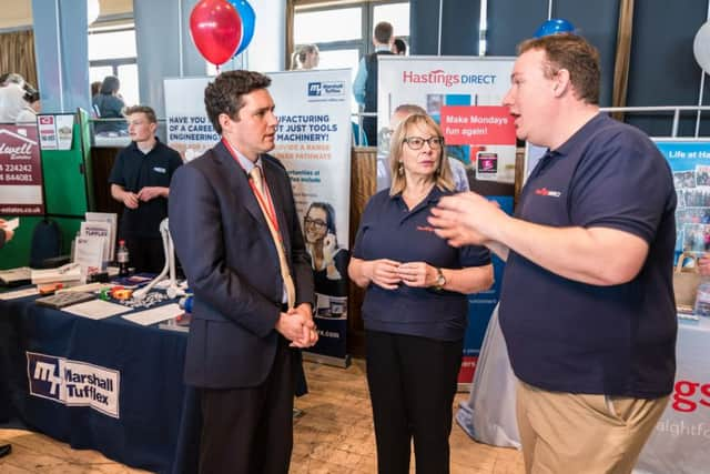 Huw Merriman MP speaking to Jay Wootten of Hastings Direct