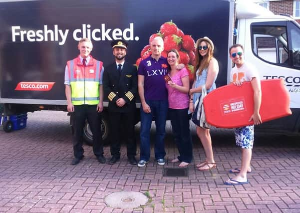 Gary and Jodie Brown (middle) win Walkers competition.