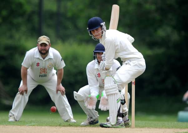 Sussex League Division 2: Three Bridges (batting) v Ifield. Hugo Cowan (batting). Pic Steve robards  SR1615763 SUS-160606-142944001