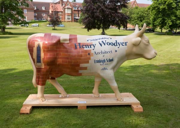 Cranleigh School Cow, part of the Surrey Hills Cow Parade