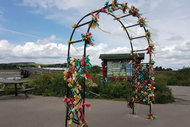 The temporary memorial for the victims of the Shoreham Airshow disaster was in a state of disarray, but has now been cleared up. Picture: Sara Collins