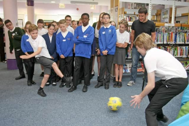 DM16127710a.jpg Author Tom Palmer at Durrington High School. Photo by Derek Martin SUS-160630-203334008