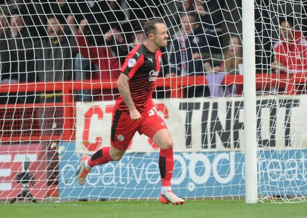 Crawley Town V Luton Town - Crawley's Rhys Murphy equalises (Pic by Jon Rigby) SUS-151019-003235008