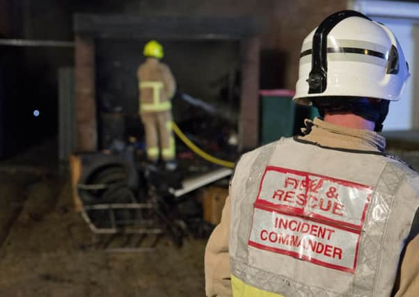 West Sussex Fire and Rescue Service was called to put out a fire in Denchers Plat, Crawley. Picture: Eddie Howland