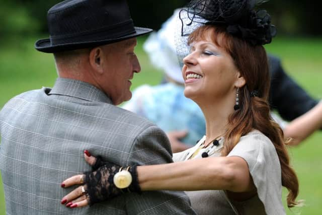 Dancing in the Park in Worth Park. Miestelenai dancers. Pic Steve Robards SR1623242 SUS-160731-225841001