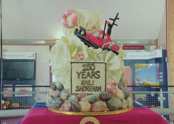 Shoreham Lifeboats honoured on Choccywoccydoodah show. Credit UKTV/24