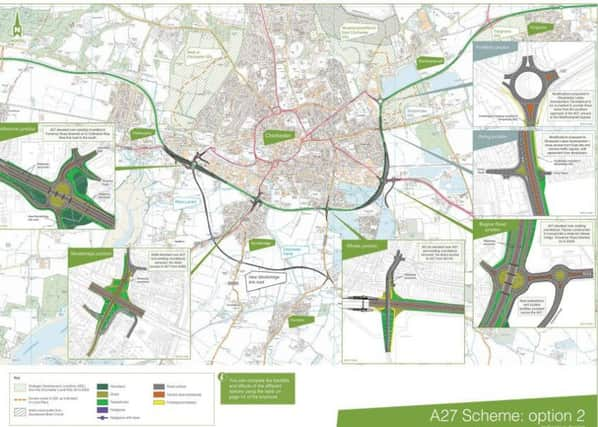 Option 2 of the five options, would cost Â£280m. Highways England copyright