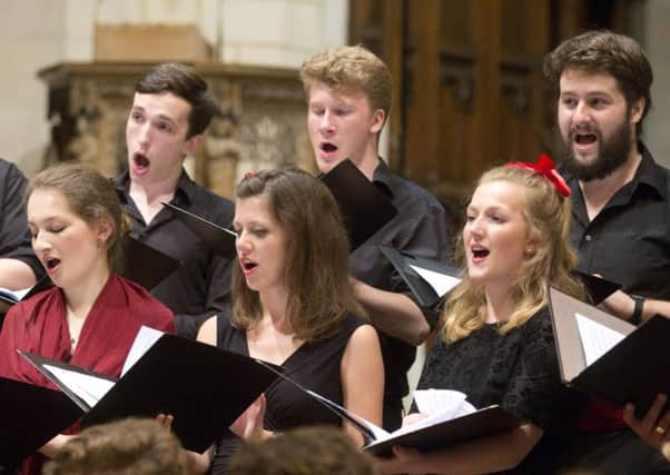 The National Youth Chamber Choir and National Youth Jazz Orchestra. Picture by Belinda Lawley