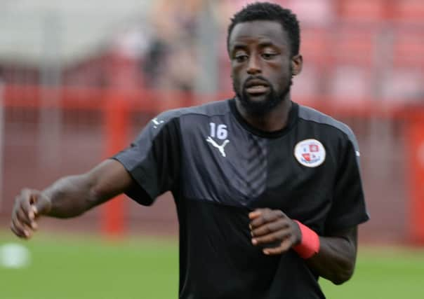 Bobson Bawling. Crawley Town FC. Picture by Phil Westlake SUS-160718-113619001