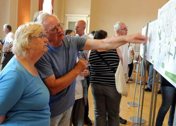 Visitors viewing the A27 options at one of the public exhibitions. Picture Kate Shemilt ks16000863-5