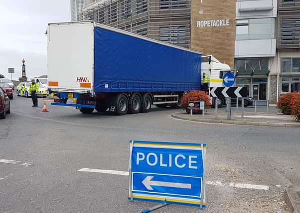 A lorry broke down in Shoreham this morning and is still causing delays. Picture: Eddie Mitchell