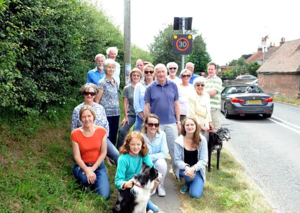 East Ashling residents delighted that they have a new vehicle activated speed sign in their village