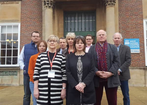 Chichester Deserves Better members outside County Hall earlier this year