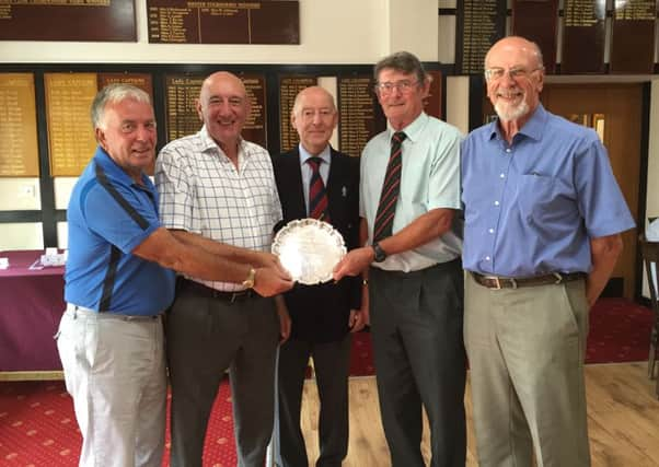 The team winners of the Bognor seniors' open