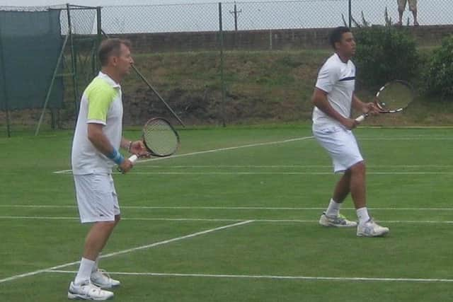 Rupert de Laszlo and George Davies, winners of the men's doubles