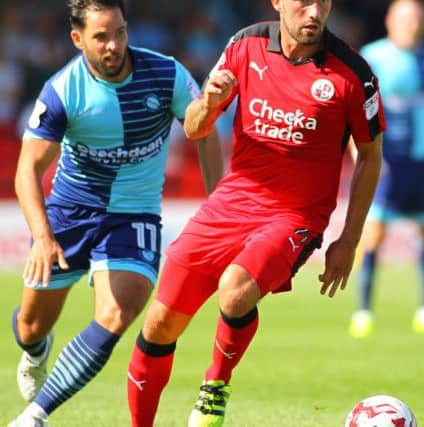 Josh Payne - Crawley Town FC v Wycombe Wanderers FC. Photo by Jack Beard. SUS-160608-204626008