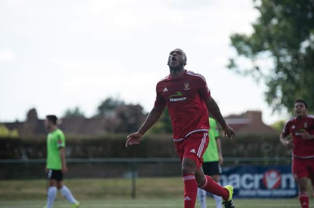 Reis Stanislaus bagged his third in two games this evening. Picture: Marcus Hoare