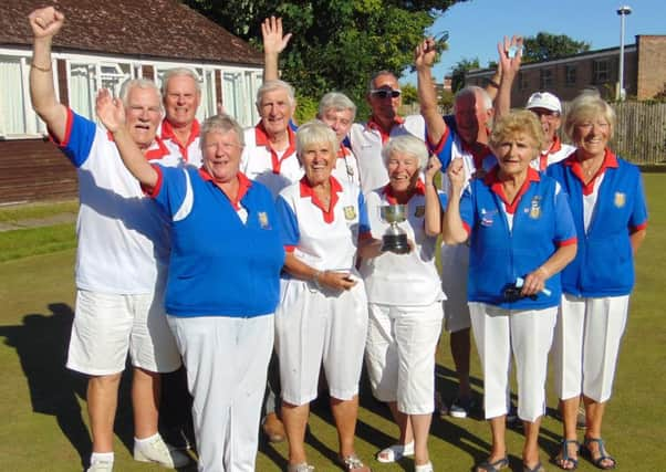 Bognor celebrate after their Midhurst Cup win