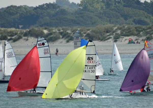 Race Week made for spectacular sailing sights in the harbour / Picture by Liz Sagues