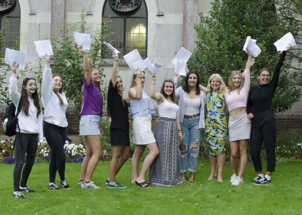 Students celebrate at the The Towers Convent School