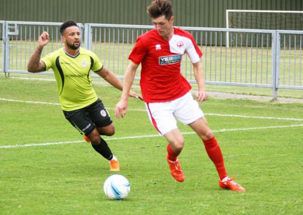 Harry Russell scored a hat-trick at AFC Uckfield