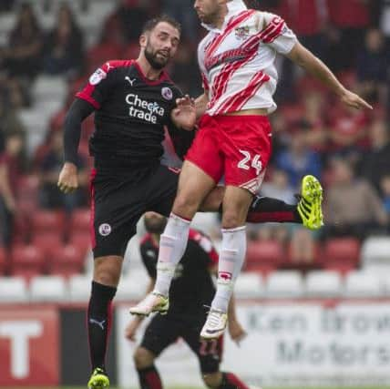 Josh Payne during the Sky Bet League 2 match between Stevenage and Crawley Town at The Lamex. September 10th 2016 Jack Beard / Crawley Observer +44 7967 642437