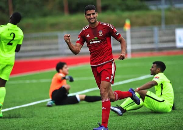 Omar Bugiel netted as Worthing progressed in the FA Cup on Saturday. Picture: Stephen Goodger