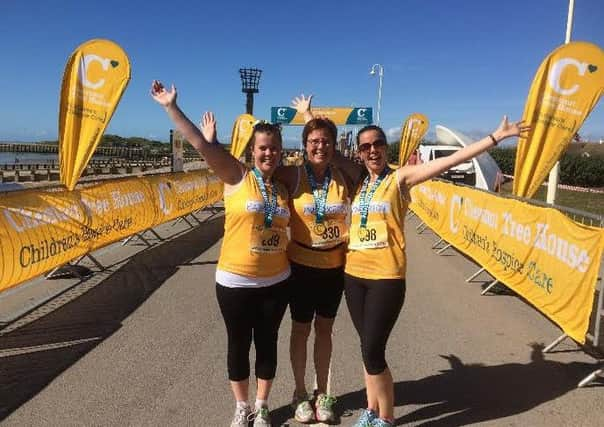 Runners enjoy the sunshine at the 10k run