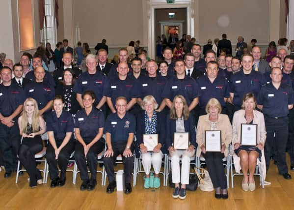 Award winners at the Chief Fire Officer Commendations ceremony in Chichester