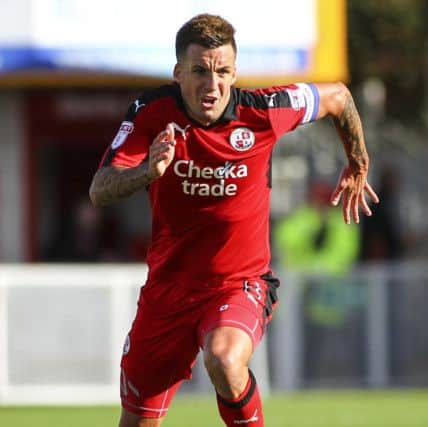 Jimmy Smith during the Sky Bet League Two match between Crawley Town and Blackpool at the Checkatrade Stadium in Crawley. October 1, 2016. Jack Beard / +44 7554 447 461