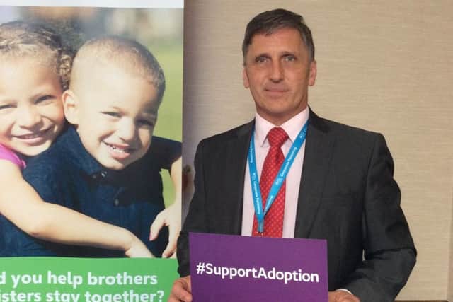 Stephen Hillier, cabinet member for children - start of life at West Sussex County Council, supporting National Adoption Week (photo submitted).