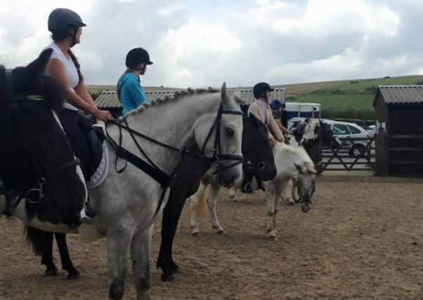 Awaiting the results at Happy Valley Riding School