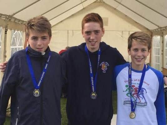 The under-15 boys with the gold medals they won at Goodwood. Picture courtesy Terry Skelton