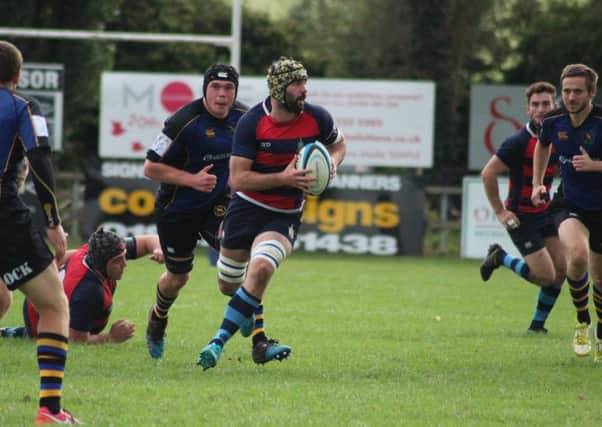 Chichester, in their red change strip, couldn't stem the Hertford tide / Picture by Alison Tanner