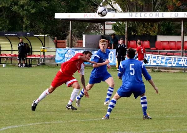 Action from the Pirates' cup clash with Goring at Pagham / Picture by Roger Smith