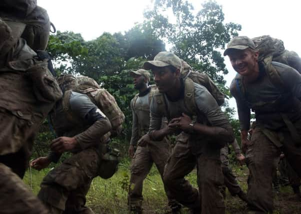 Far right: Efrem Brynin on the TV show. 
SAS: Who Dares Wins continues Monday 9pm on Channel 4.