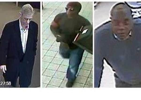 Police have released CCTV images of the suspects.