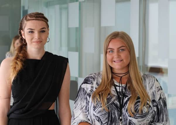 Award-winning Amy Burgess (right) with one of her hair models