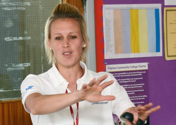 Alex Danson will be Westgate Leisure Centre next month.